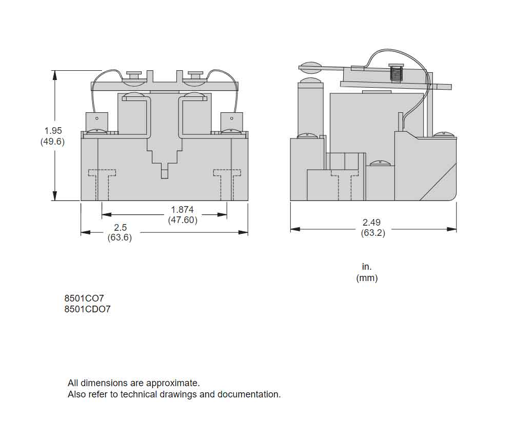 Relè Schneider Electric 8501CO7V14 | SQUARE D | Nuovo (Open Box) - Foto 2