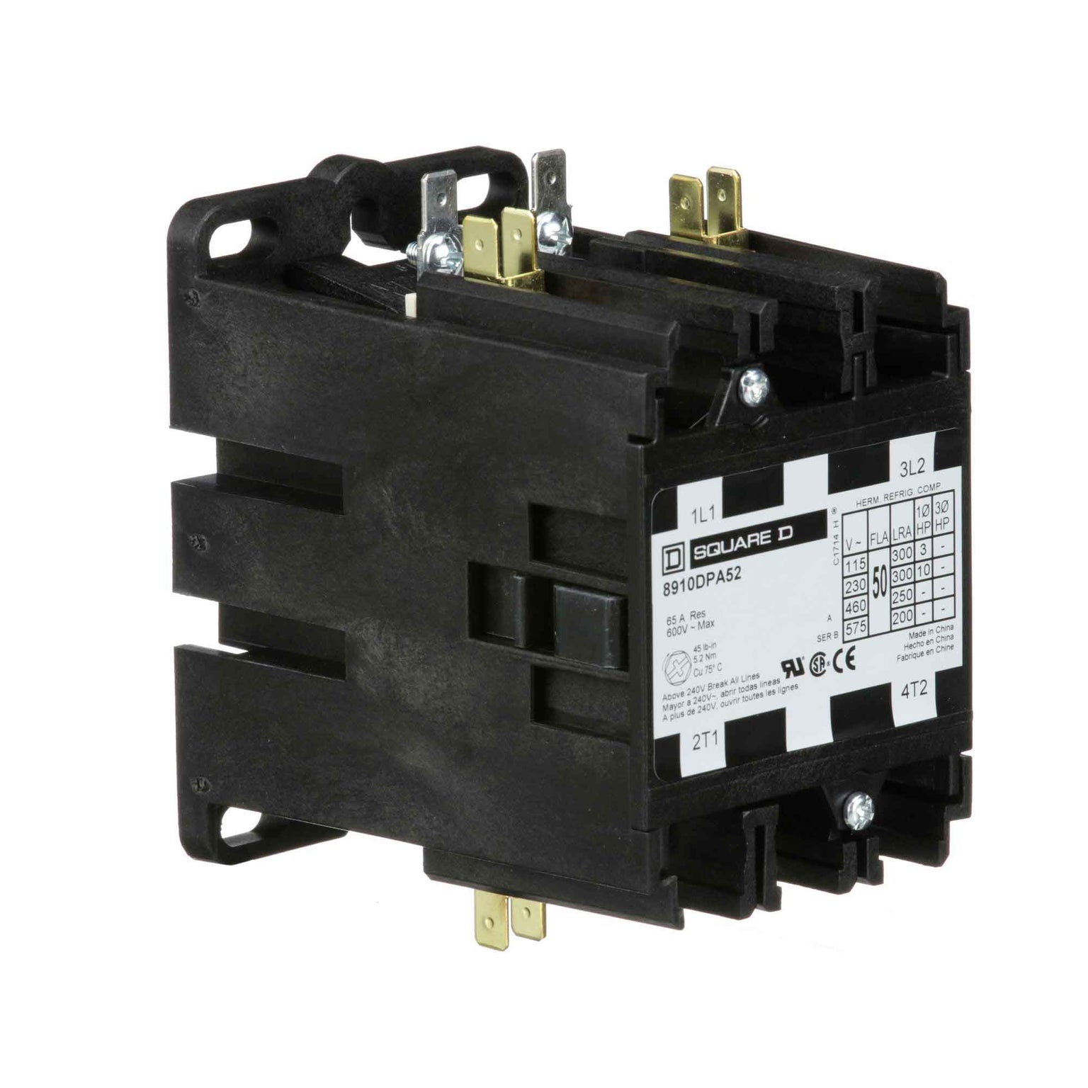 8910DPA52V02 - Square D - Definite Purpose Contactor