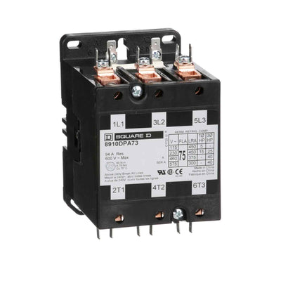 8910DPA73V09 - Square D 75 Amp 3 Pole 600 Volt Magnetic Contactor