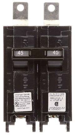 B245HH - Siemens 45 Amp 2 Pole 240 Volt Bolt-On Molded Case Circuit Breaker