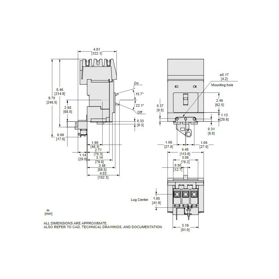 BDA36100 - Square D - Molded Case Circuit Breaker