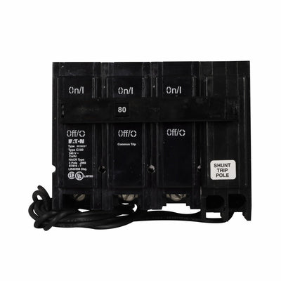 BR380ST - Eaton Cutler-Hammer 80 Amp 3 Pole 240 Volt Plug-In Molded Case Circuit Breaker