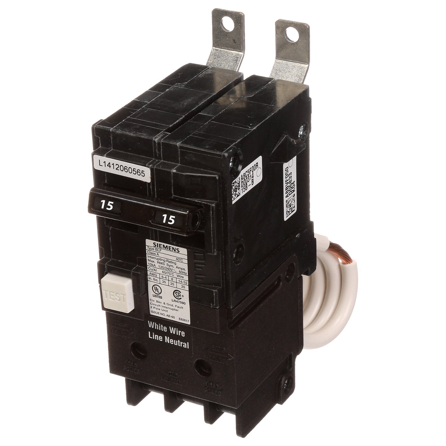 bf215a - Siemens - 15 Amp GFCI Circuit Breaker