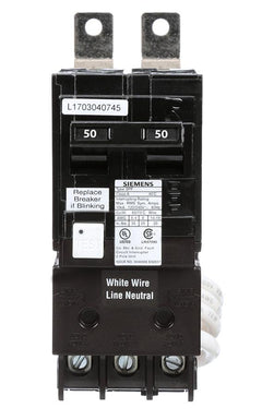 BF250 - Siemens 50 Amp Double Pole GFCI Bolt-On Circuit Breaker