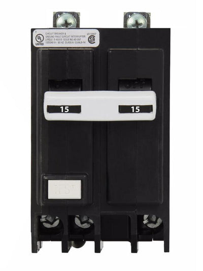 BQGF215 - Commander 15 Amp 2 Pole Bolt-On GFCI Circuit Breakers