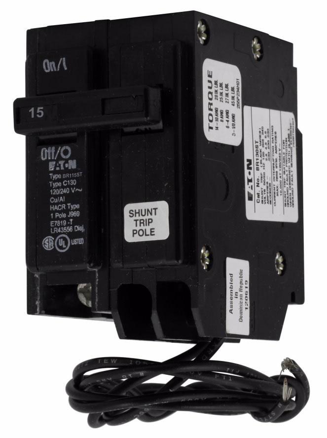 BR115ST - Eaton - 15 Amp Shunt Trip Circuit Breaker