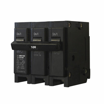 BR3100 - Eaton Cutler-Hammer 100 Amp 3 Pole Circuit Breaker