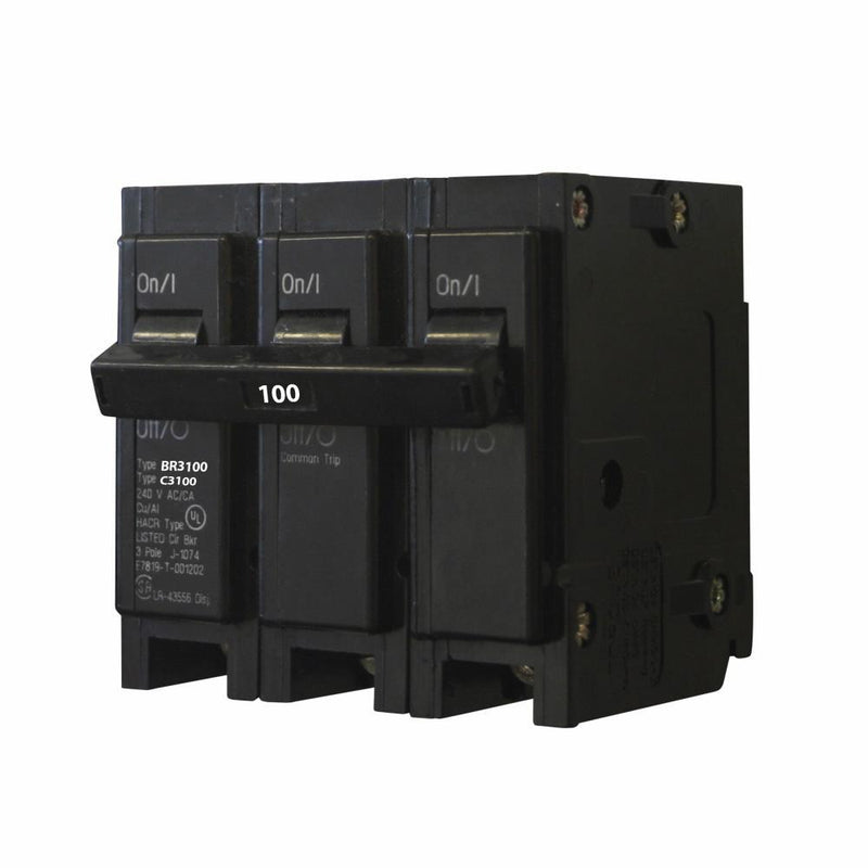 BR3100 - Eaton Cutler-Hammer 100 Amp 3 Pole Circuit Breaker