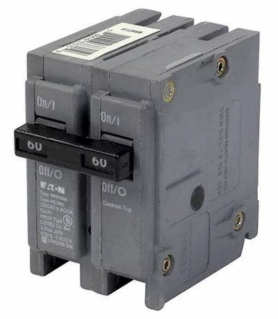 BRH260 - Eaton Cutler-Hammer 60 Amp 2 Pole 240 Volt Plug-In Molded Case Circuit Breaker