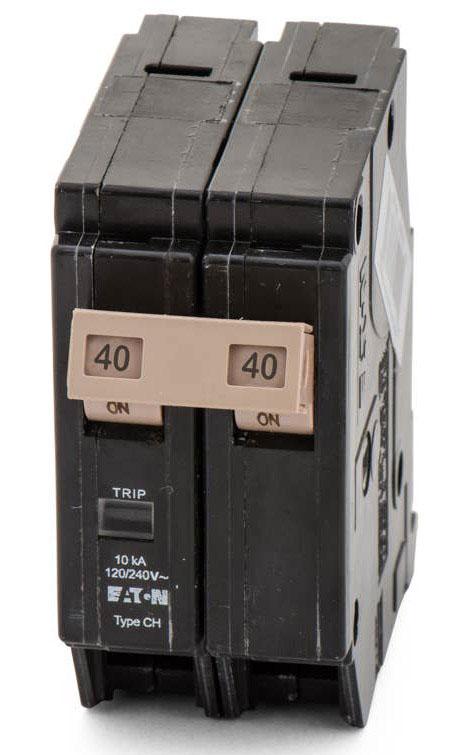 CH240 - Eaton Cutler-Hammer 40 Amp 2 Pole 240 Volt Plug-In Molded Case Circuit Breaker