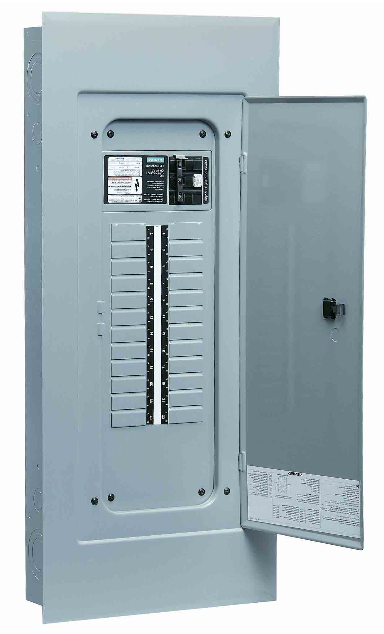 EQ412100 Siemens 12 24 Circuit 100A Main Lug Panel Canada Breakers