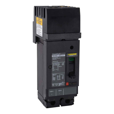 HGA261252 - Square D 125 Amp 2 Pole 600 Volt Molded Case Circuit Breaker