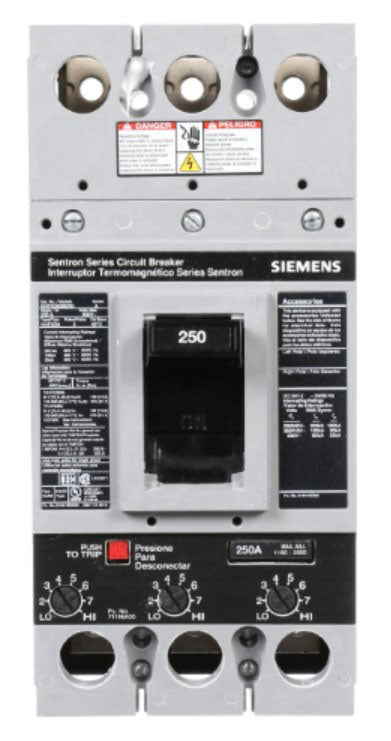 HHFXD63B250 - Siemens - Molded Case Circuit Breaker