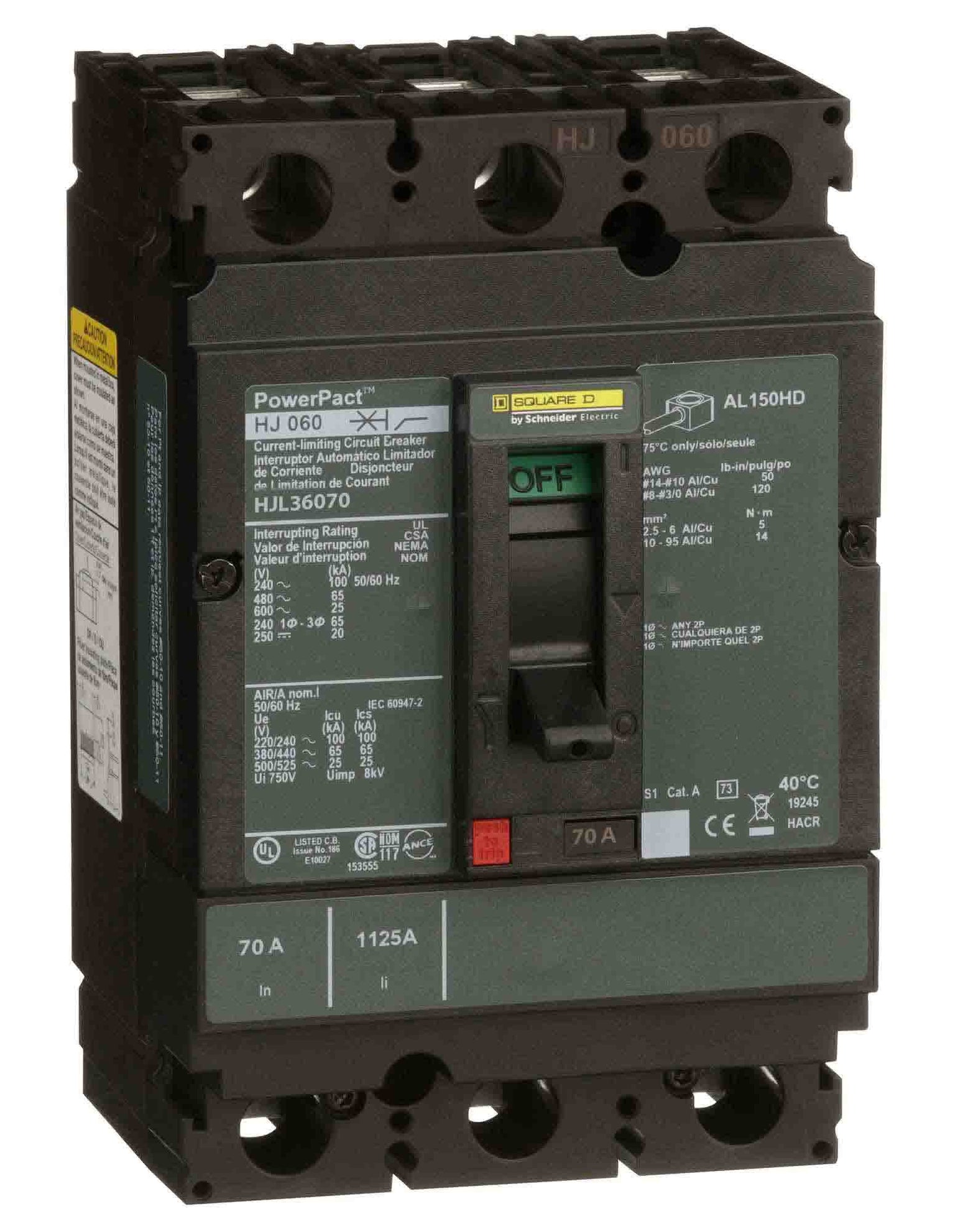 HJL36070 - Square D - Molded Case Circuit Breaker