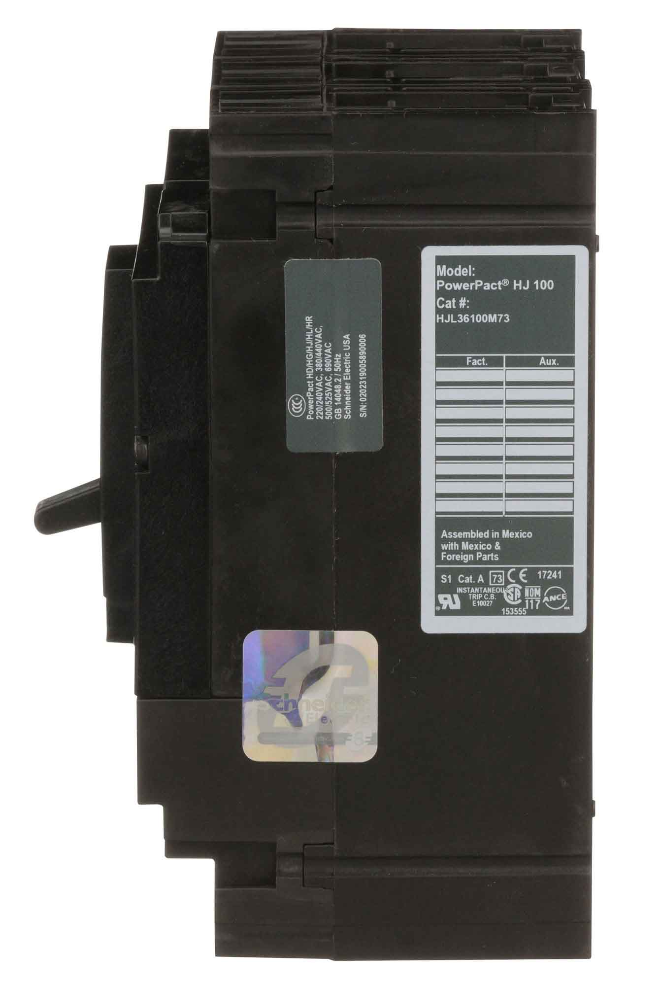 HJL36100M73 - Square D - Molded Case Circuit Breaker