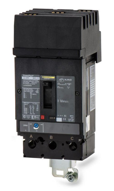 JJA36200SA - Square D 200 Amp 3 Pole 600 Volt Plug-In Molded Case Circuit Breaker