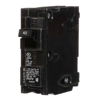 Q140 - Siemens 40 Amp Single Pole Circuit Breaker