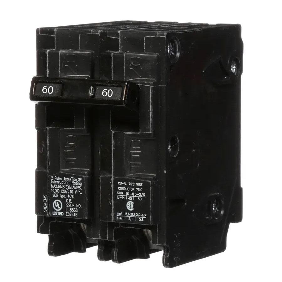 Q260H - Siemens - 60 Amp 22kA Circuit Breaker