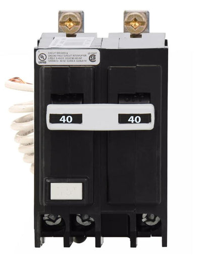 QBGFT2040 - Eaton Cutler-Hammer 40 Amp Double Pole GFCI Bolt-On Circuit Breaker