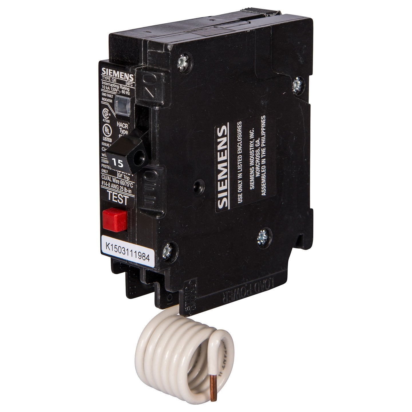 QE115 - Siemens - 15 Amp GFEP Circuit Breaker