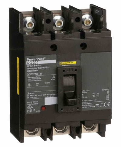 QGP32200TM - Square D 200 Amp 3 Pole 240 Volt Bolt-On Molded Case Circuit Breaker