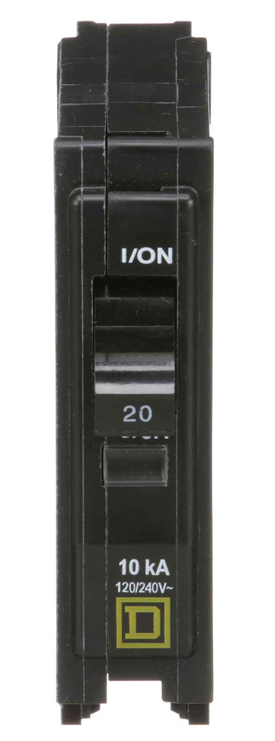 QO120HM - Square D 20 Amp 1 Pole 120 Volt Molded Case Circuit Breaker