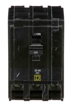 QO340VH - Square D 40 Amp 3 Pole 240 Volt Molded Case Circuit Breaker