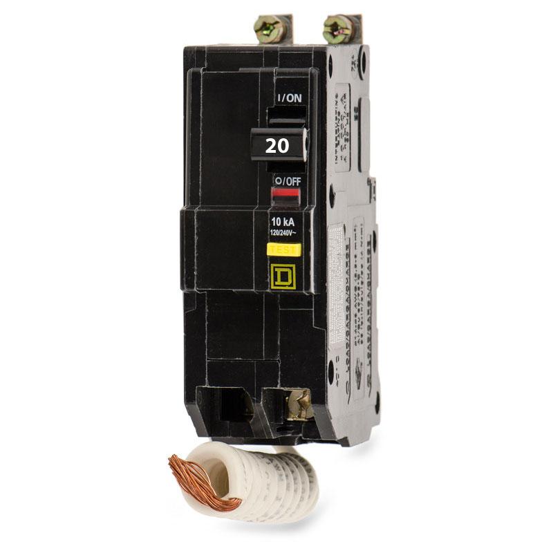 QOB220GFI - Square D - 20 Amp GFCI Circuit Breaker