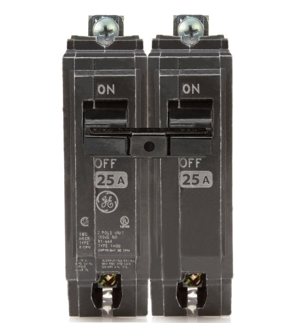 THQB2125 - GE 25 Amp Double Pole Bolt-On Circuit Breaker