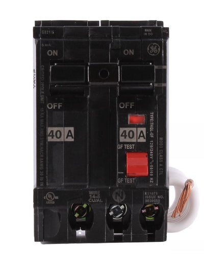 THQL2140GF1 - GE 40 Amp Double Pole GFCI Breaker