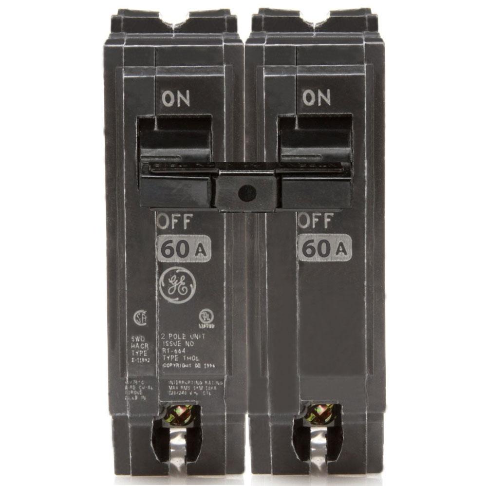 THQL2160 - GE 60 Amp Double Pole Circuit Breaker