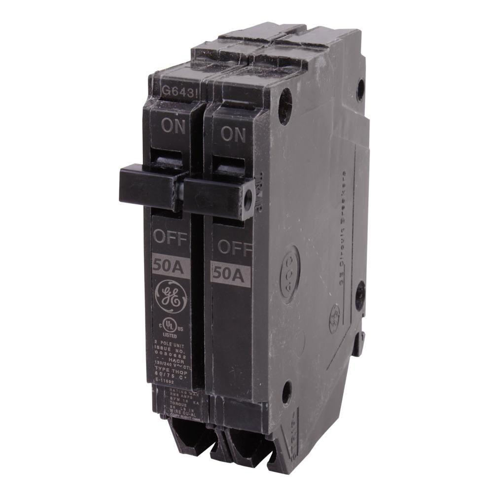 THQP250 - GE - 50 Amp 1/2" Circuit Breaker