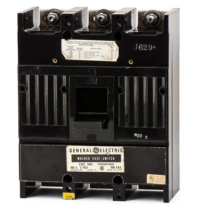 TJJ436Y400 - General Electric 400 Amp 3 Pole 600 Volt Molded Case Circuit Breaker