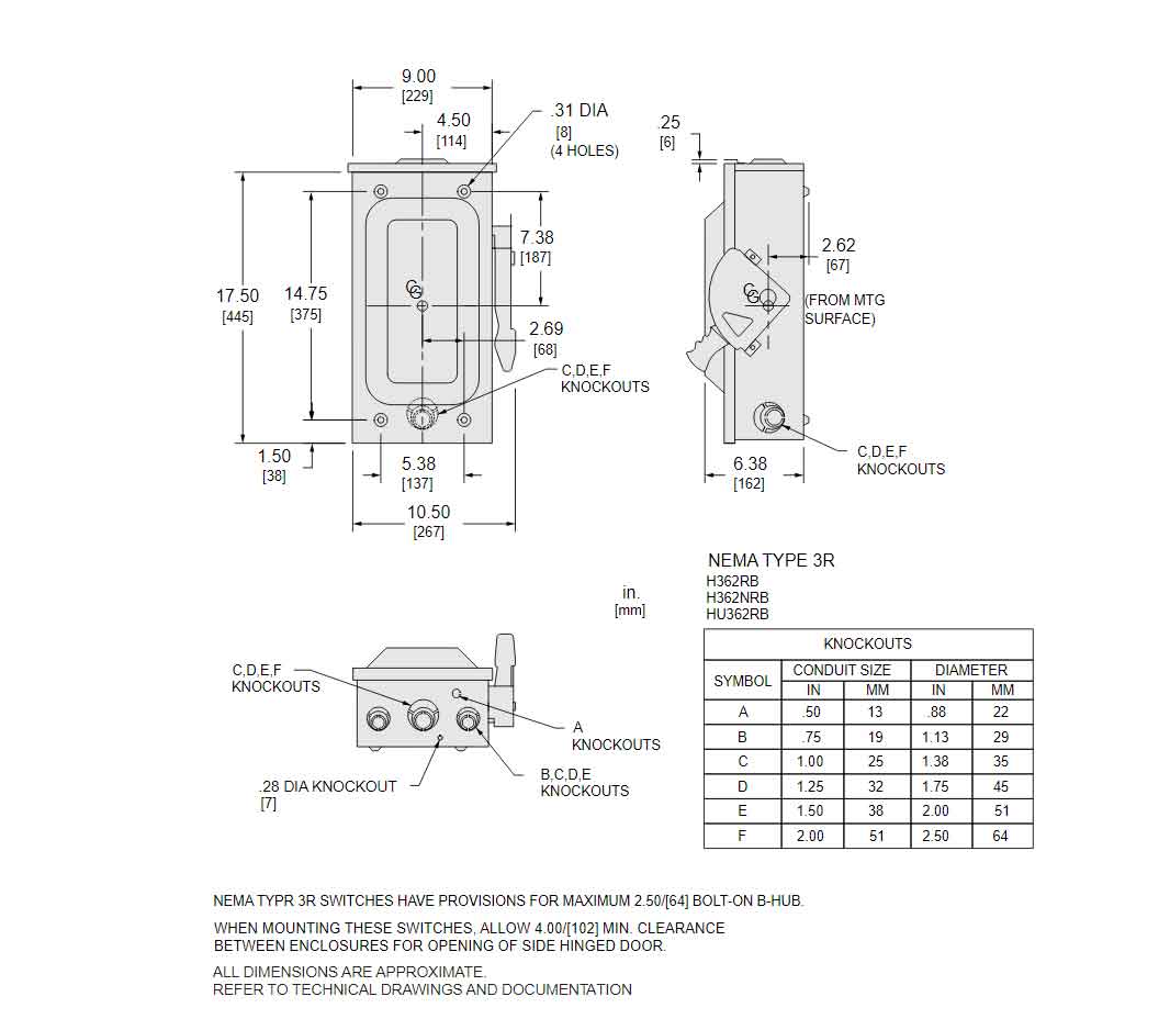CH362 - Square D - Disconnect and Safety Switch