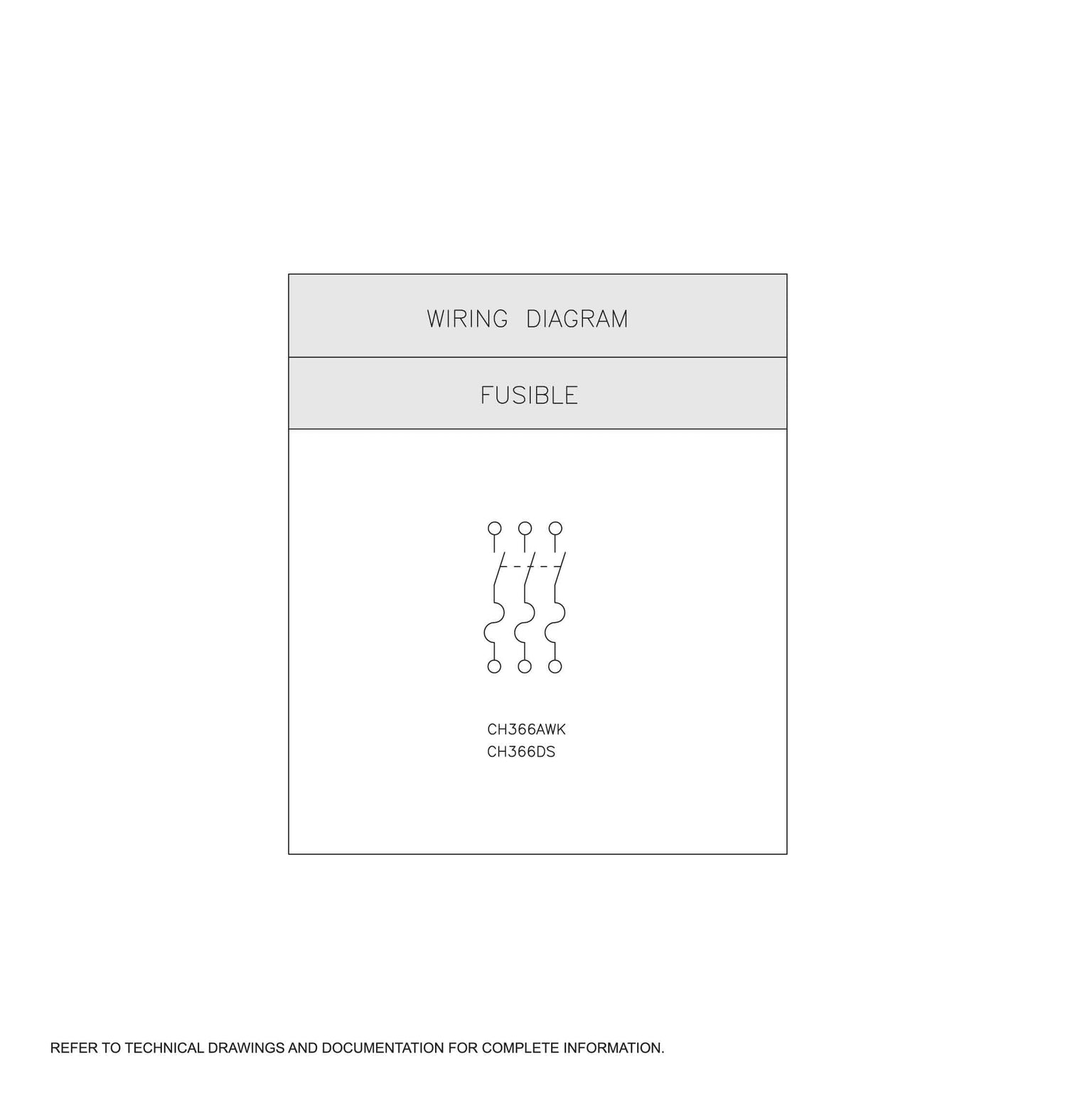 CH366AWK - Square D - Disconnect and Safety Switch