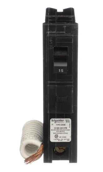 CHOM115EPD - Square D 15 Amp 1 Pole 120 Volt Plug-In Molded Case Circuit Breaker