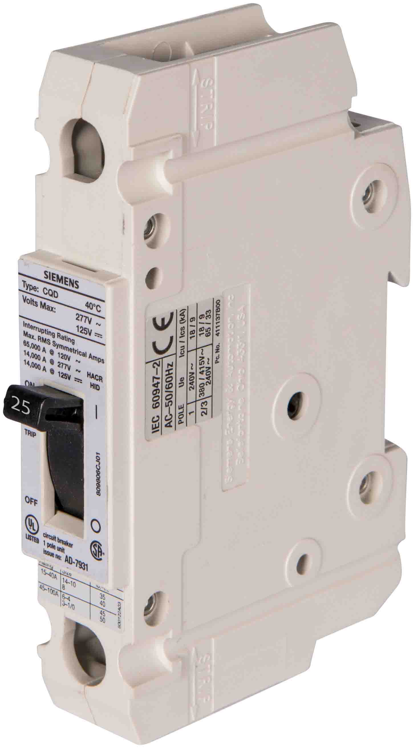 CQD125 - Siemens - Molded Case Circuit Breaker