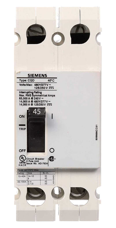 CQD245 - Siemens - Molded Case Circuit Breaker