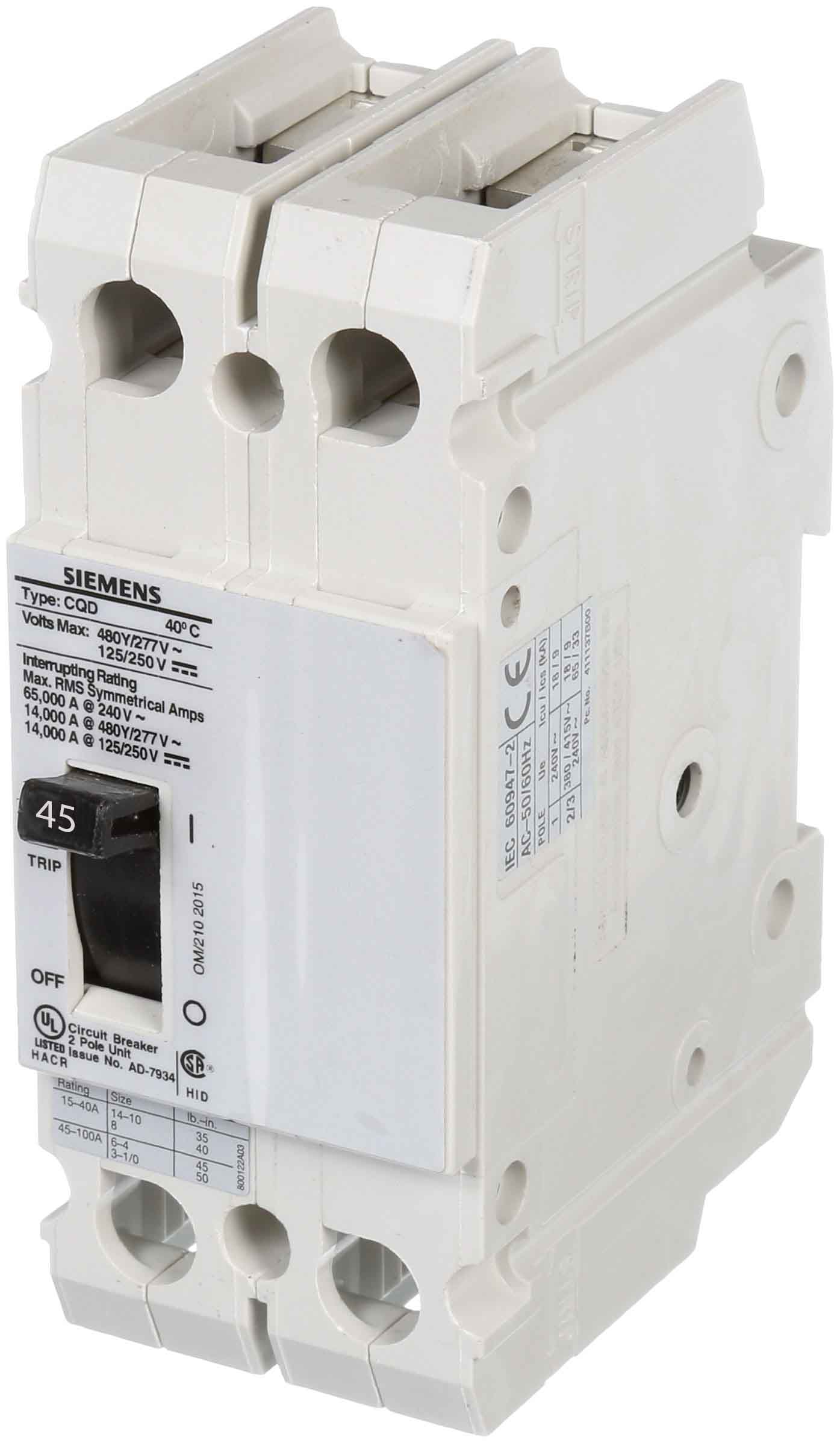 CQD245 - Siemens - Molded Case Circuit Breaker