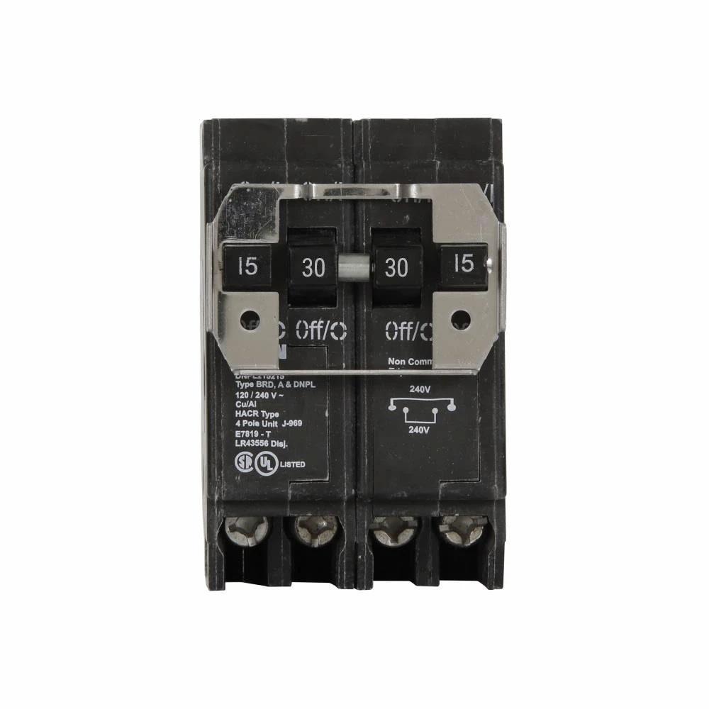 DNPL215230 - Eaton Cutler-Hammer Quad 15 Amp Double Pole & 30 Amp Double Pole Circuit Breaker