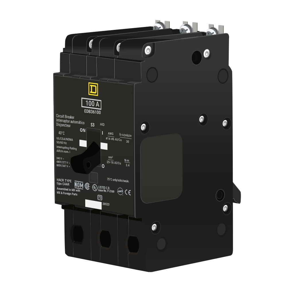 EDB36100 - Square D - Molded Case Circuit Breaker