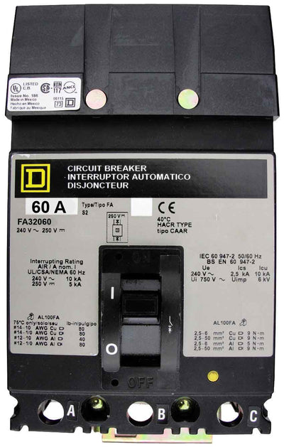 FA32060 - Square D - Molded Case
 Circuit Breakers