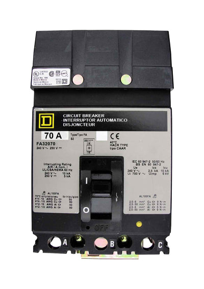 FA32070 - Square D - Molded Case
 Circuit Breakers