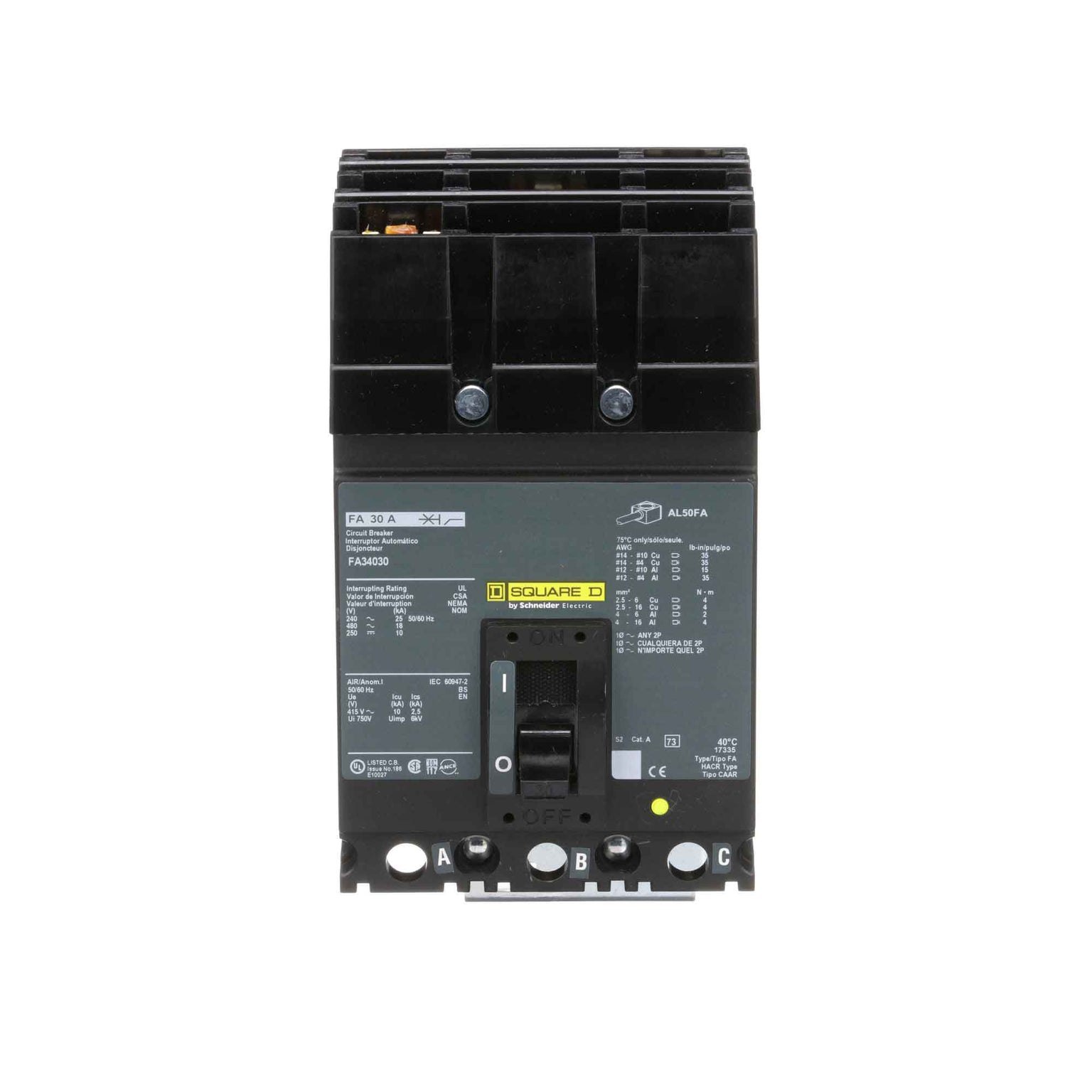 FA34030 - Square D - Molded Case Circuit Breakers