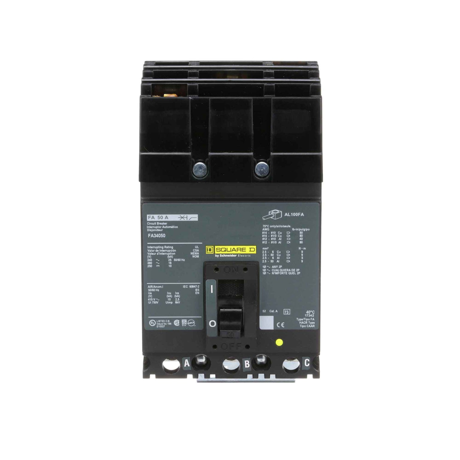 FA34050 - Square D - Molded Case Circuit Breakers