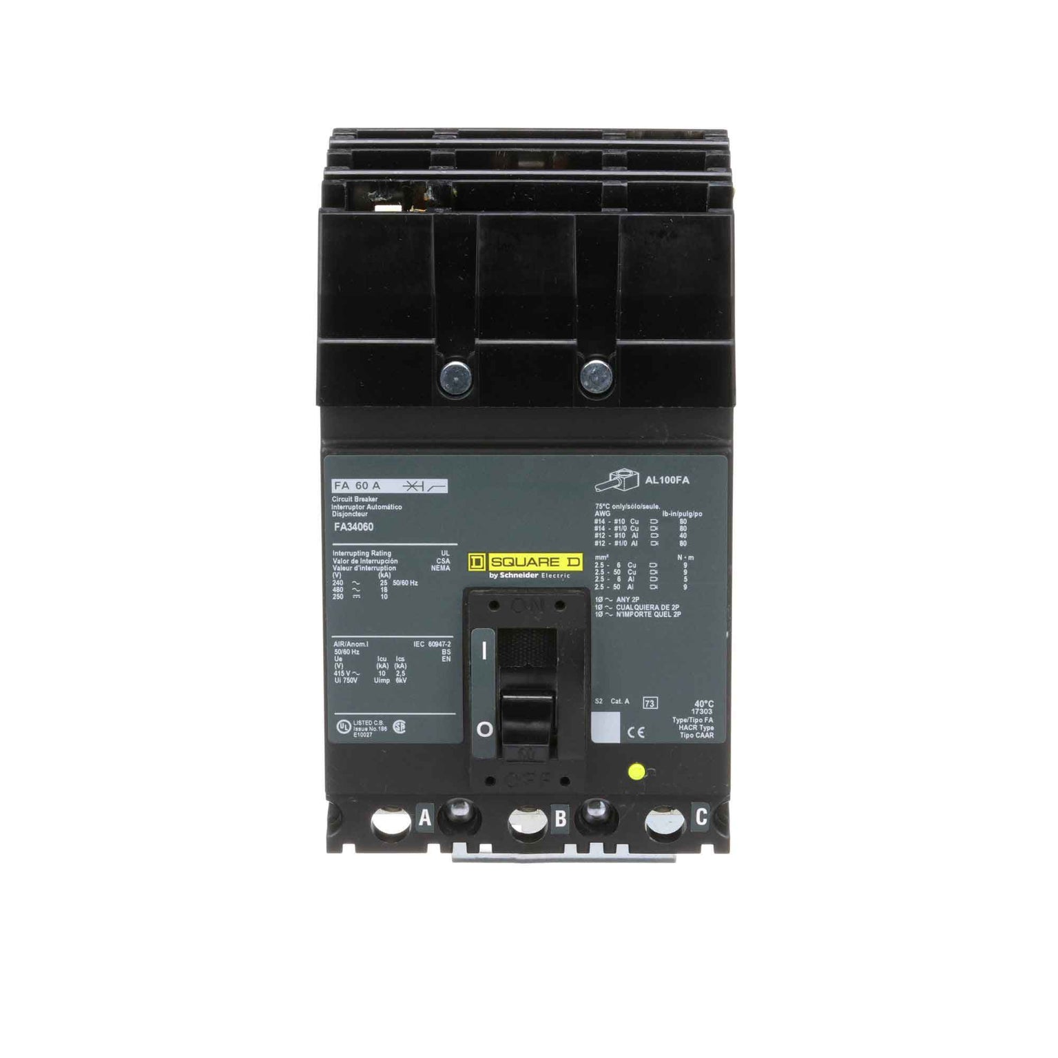 FA34060 - Square D - Molded Case
 Circuit Breakers