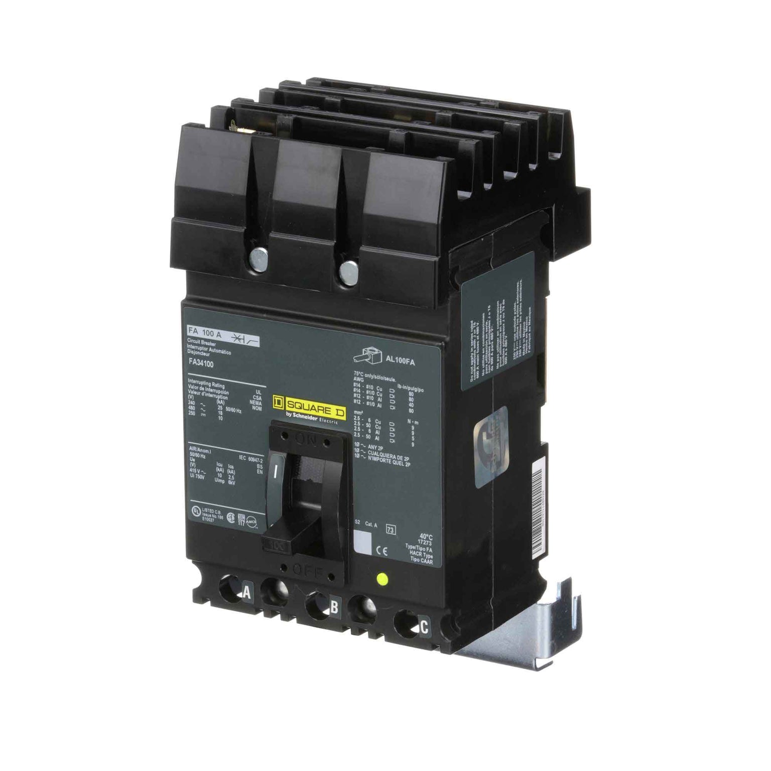 FA34100 - Square D - Molded Case
 Circuit Breakers