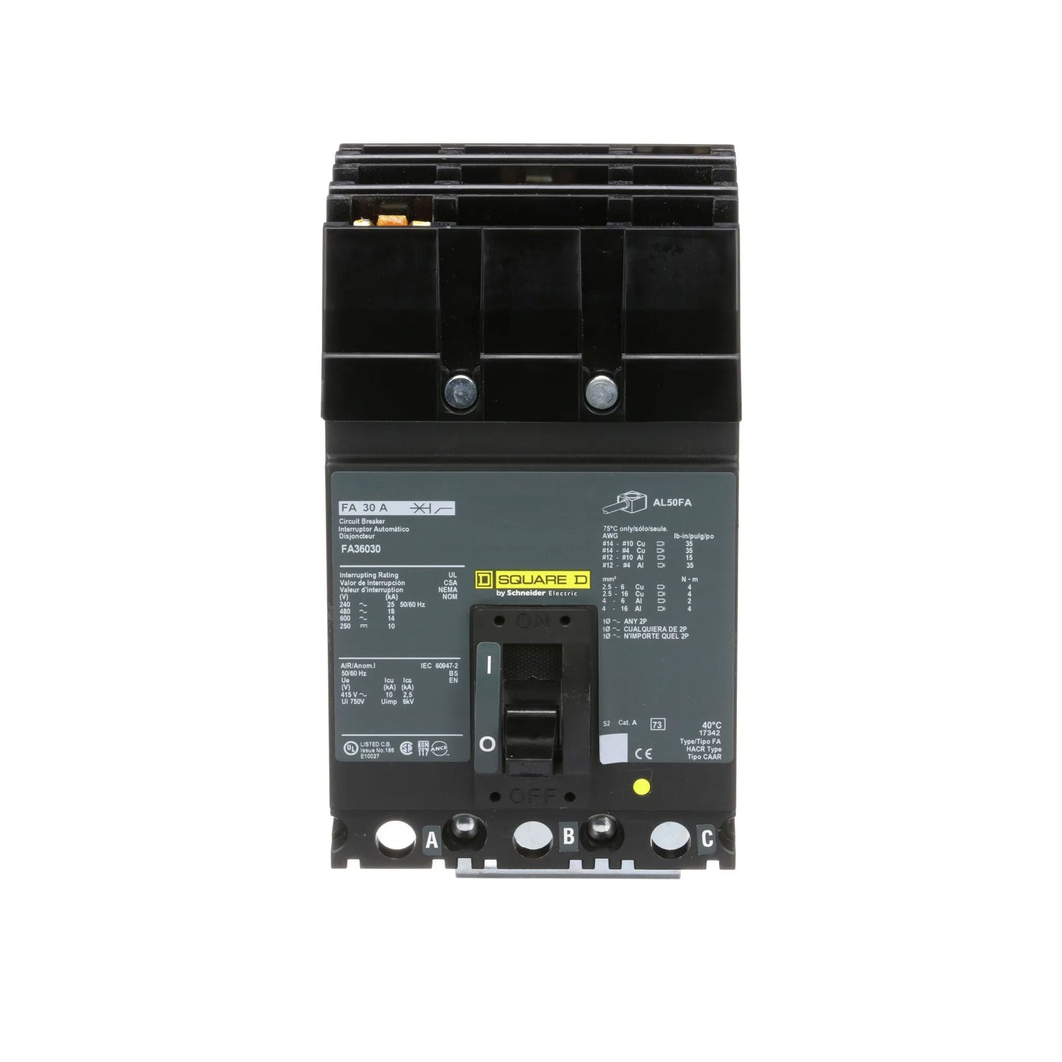FA36030 - Square D - Molded Case Circuit Breaker – Canada Breakers