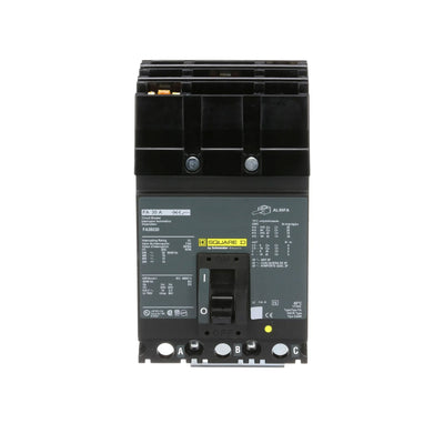 FA36030 - Square D 30 Amp 3 Pole 600 Volt Plug-In Molded Case Circuit Breaker