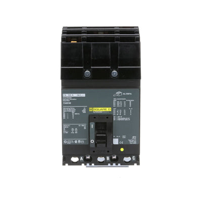 FA36100 - Square D 100 Amp 3 Pole 600 Volt Plug-In Molded Case Circuit Breaker